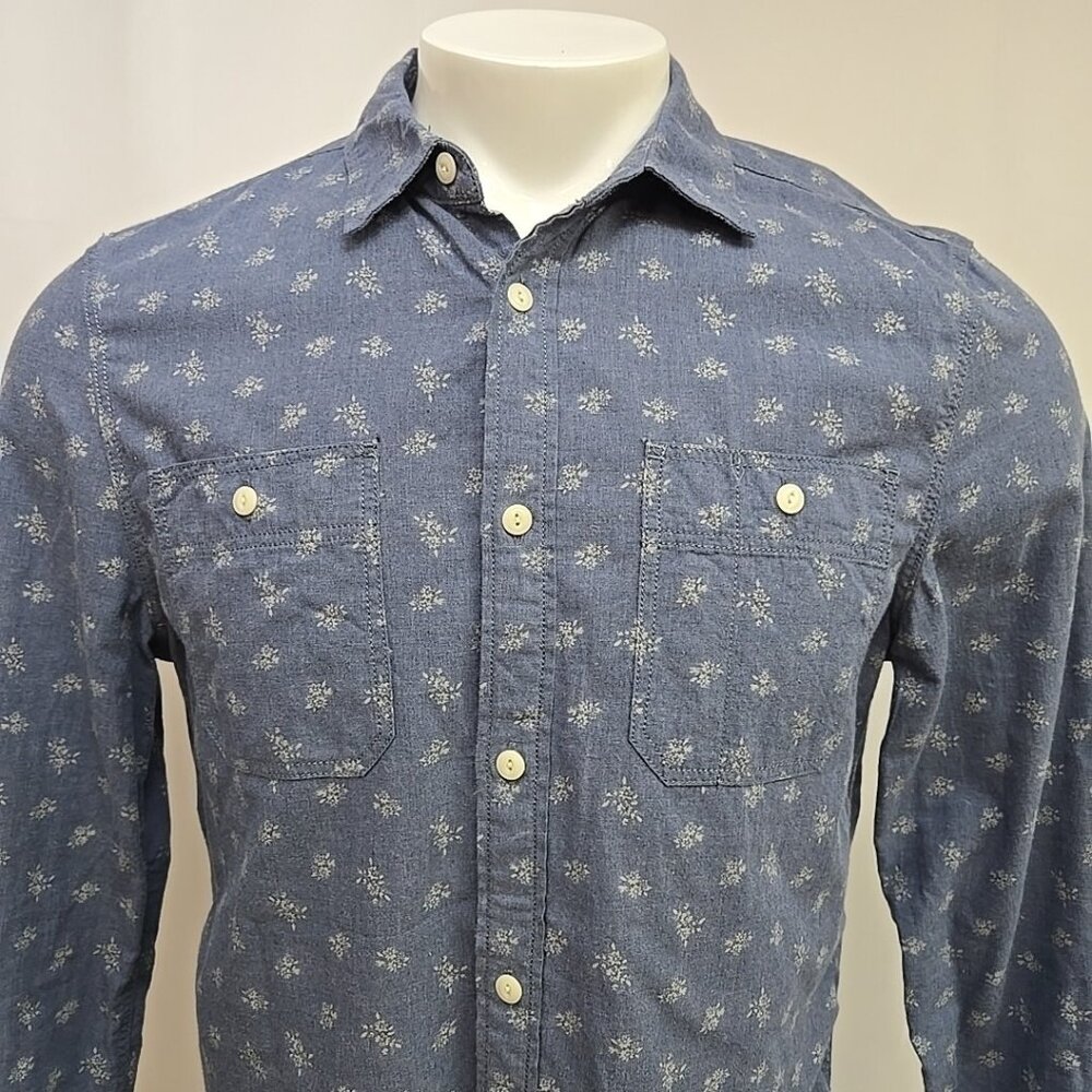 All Saints Spitalfields Shirt Mens Size Medium Japanese Made Fabric Floral Print